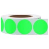 Hybsk 1 Inch Round Blank Fluorescent Green Shooting Target Pasters