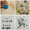 Jxuzh Tree of Life Key Ring Gemstone Key Ring Tree