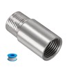 Awclub Shower Head Extension Arm, 2-Inch 1/2PT Male to 1/2PT