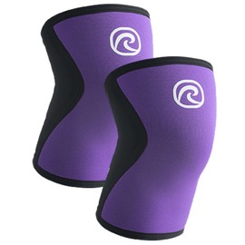 Rehband 5mm Knee Sleeves for Functional Training, Cross-Training & Powerlifting, Weightlifting Knee Support made of Neoprene, Unisex, Colour:Purple - 1 Pair, Size:Medium