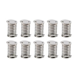 Oedema 10pcs Metal Spring Base 0.59"×0.43" Action Wobbles Mini Springs Silver Spiral Wobbles Spring for DIY Supplies, Hand Making, Gifts