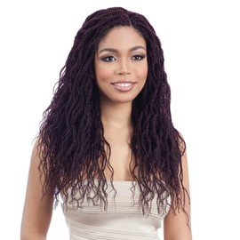 MULTI PACK DEALS! ModelModel Synthetic Hair Crochet Braids Glance 3X Wavy Feathered Twist 16" (6-PACK, OT30)