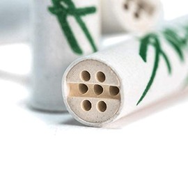 Purize Pack of 250 Xtra Slim Size Activated Carbon Filters, 6 mm, 2 Ceramic Caps, Assorted Colours & Joint Tube