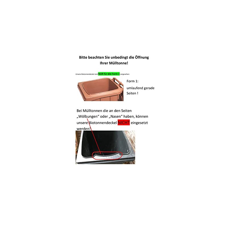 MADELO® Organic Bin Lid for Approx. 120 Litre Bin (Please