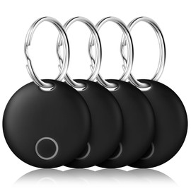 Ainiv Smart Tag 4 Pack, Bluetooth Item Finders, Item Tracker Compatible with Apple Find My (iOS Only), Up to 50m/164ft Range, IP67 Waterproof, Wireless Remote Locator for Keys, Wallet, Luggage, Pet