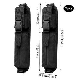 DEARBAG Premium Molle Accessory Bag, Backpack Strap Bag Made of Nylon, Multifunctional Tactical Attachment Bag, Ideal for Hiking, Hunting & Outdoor Activities - Robust, Waterproof, black