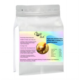Classic Flock 15LB Hen Feed - a Hen Specific Feed Developed for The Health of hens and The Production of More and Better Eggs. 15LB Mixed Chicken Feed