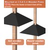 Khordin Metal Squirrel Baffle for 4x4 Post, Outside Wooden Pole