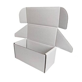 8x4x4" WHITE SHIPPING BOXES CARDBOARD POSTAL MAILING GIFT PACKET SMALL PARCEL (200)