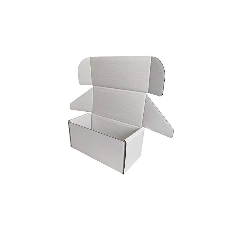 8x4x4" WHITE SHIPPING BOXES CARDBOARD POSTAL MAILING GIFT PACKET SMALL