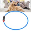USB Rechargeable Adjustable DIY Cutting LED Dog Bite Resistant Collar