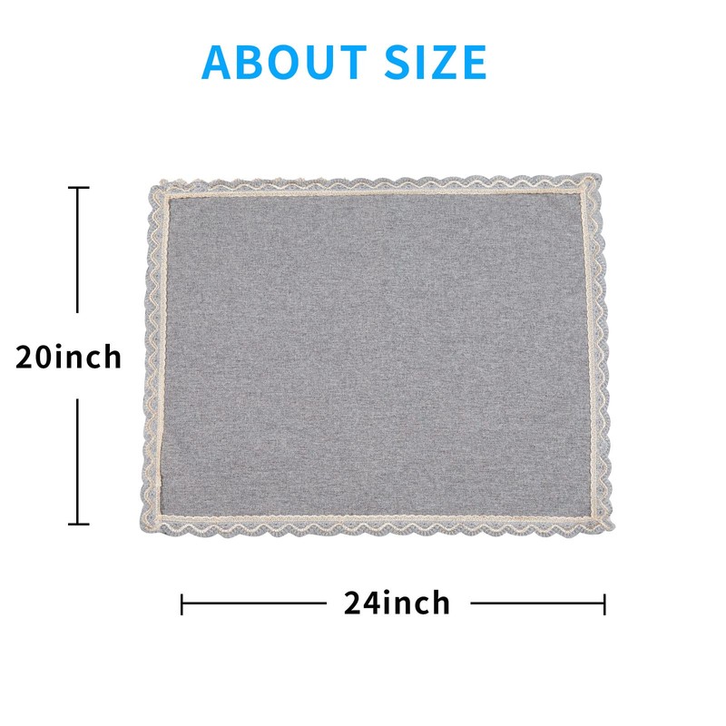 MINJIATEX Couch arm Covers,Non-Slip lace Sofa arm Covers Set of