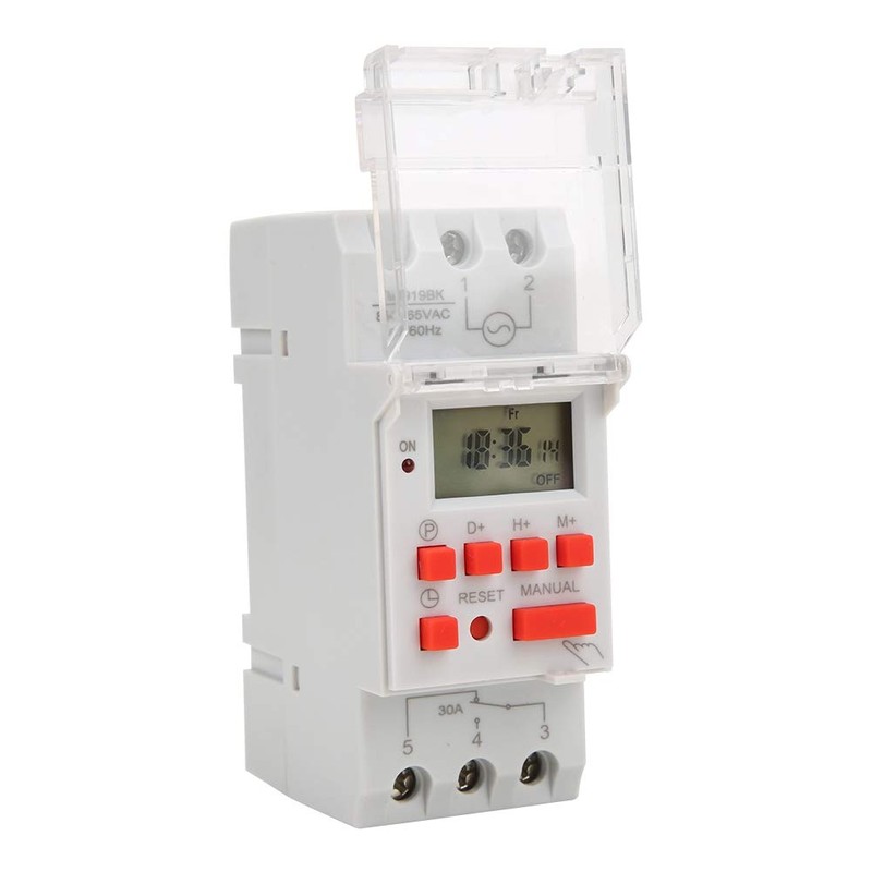 AC 85-265V 30A Timer Switches TM919BK Digital Timer 24Hours 7Days