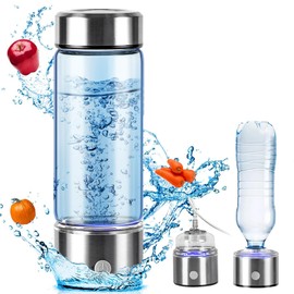 Yolispa Hydrogen Water Bottle, 420ML Portable Hydrogen Water Bottle Generator, Up To 4000+ PPB, Ion Water Bottle Improve Water Quality in 3 Minutes, for Travel, Sports, Daily Drinking