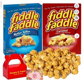 Fiddle Faddle Popcorn Snack IRF13 | Caramel & Butter Toffee Roasted Peanuts