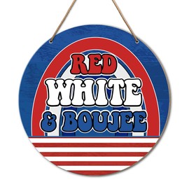 Patriotic Decor for Front Door, 4th of July Decoration for Front Door, Memorial Day Decoration for Home Office, Red White And Boujee