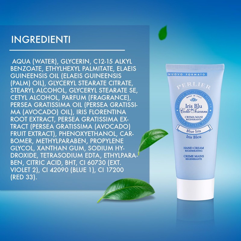 Perlier Crema Mani Rigenerante Iris Blu, 1