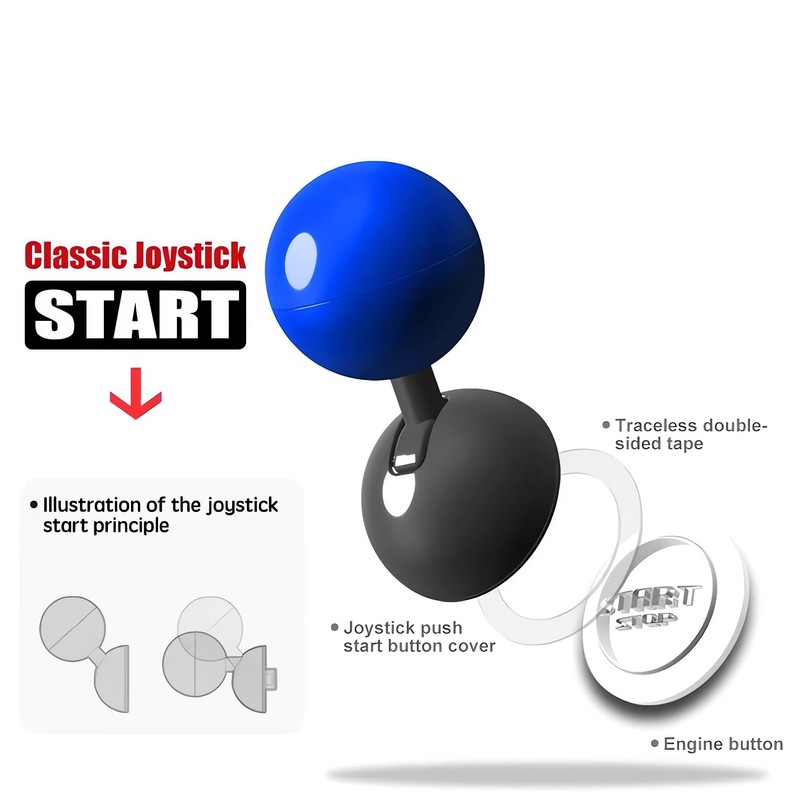 Car Starter Button Cover Ball Rocker Car Engine Start Stop