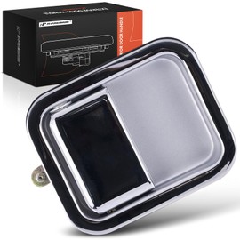 A-Premium Front Right Passenger Side Exterior Door Handle Compatible with Jeep Wrangler 1987-1995, CJ5 1981-1983, CJ7 1981-1986, Scrambler 1981-1985, Chrome, Replace# J5758172, 55176382AB