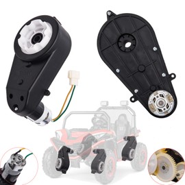 VitalKos 2PCS 24V RS555 30000RPM Enhanced Gearbox, for Power Wheels Motor Upgrade Kit Kids Ride On Car Motorcycles High Speed Gear for Big Children Jeep SUV Car Accessories