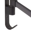 Black Swivel Towel Bar Punch Free Bathroom Towel Rack Wall
