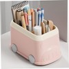 jojofuny Multi Grid Pen and Pencil Holder Versatile Plastic Desk