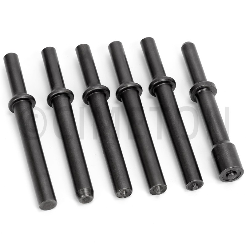 Cimeton 7PCS Pneumatic Air Rivet Tool Carbon Steel Hammer Head