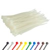 Gocableties Pack of 100 Cable Ties, White / Natural, 250