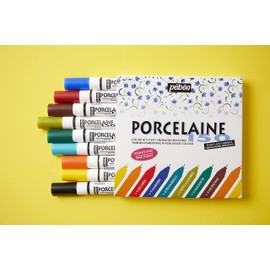 Porcelaine 150 China Paint Marker Set 9/Pkg-Fine Tip Assorted Colors
