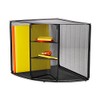Rolodex Mesh Collection Corner Desktop Shelf Black (62630)