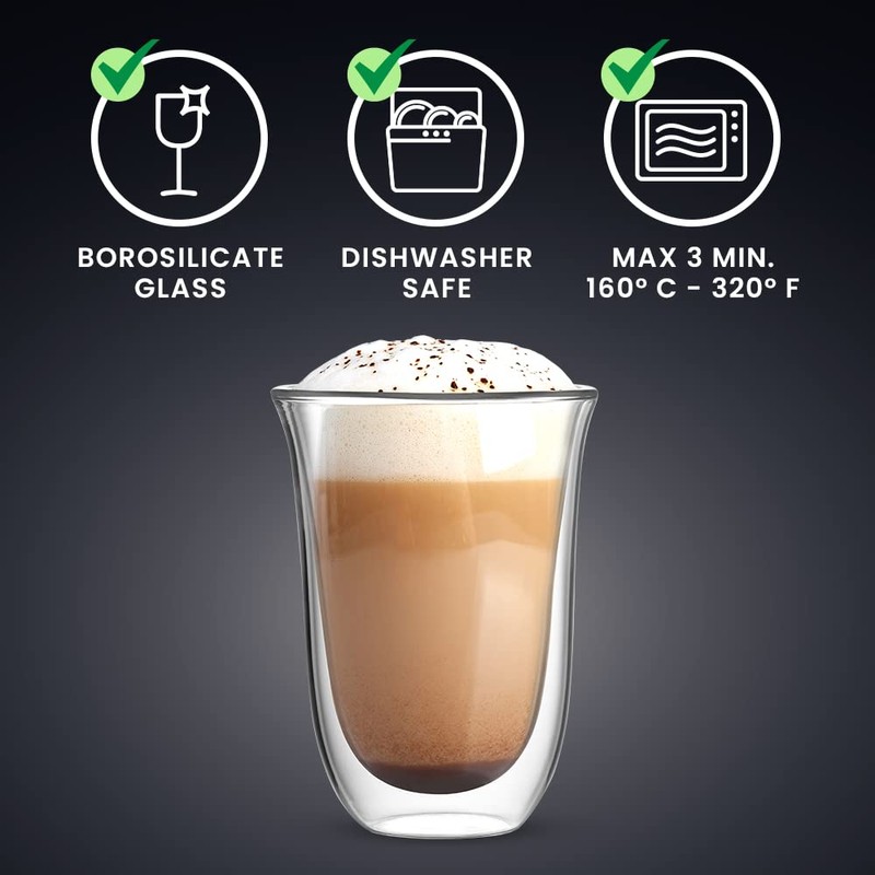 Bialetti Florence Double Wall Glass Heat Resistant Glass 10.1 fl