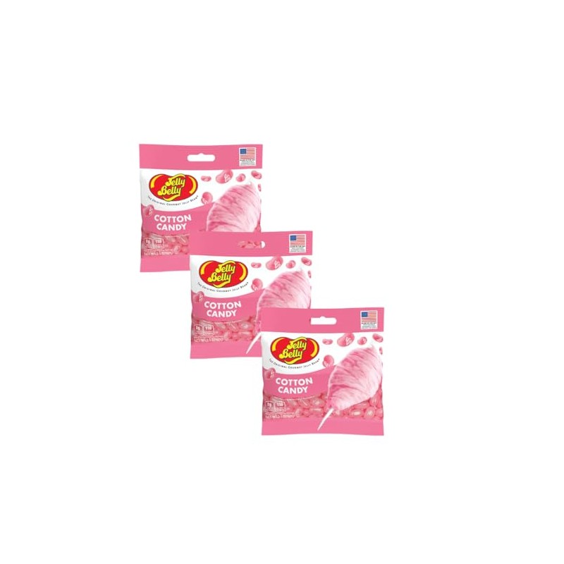 Jelly Belly Cotton Candy Jelly Beans- 3 Pack - 3.5