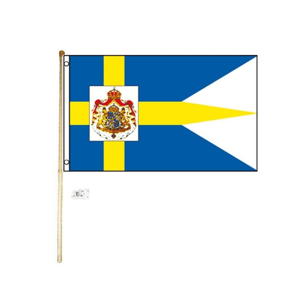 JumpingLight 5 Wood Flag Pole Kit Wall Mount Bracket with