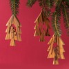 KASSIS Geschenkartikel Olive Wood Christmas Decoration Tree Decorations Set of