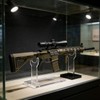 JUTSTJUKO Gun Display Stands,Acrylic Rifle Stand,Gun Stands for Rifles, Clear+Black