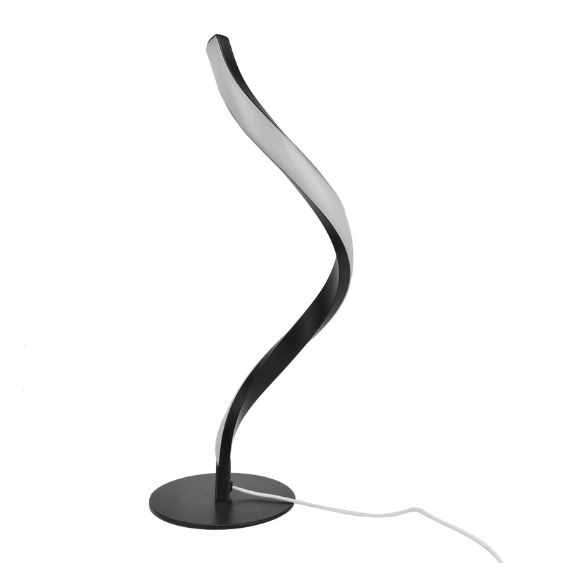 SShaped LED Spiral Table Lamp Reading Light Small Night Light