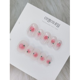 Tomato nail with water droplets - Coffin Egg / 물방울 맺힌 토마토네일 - 코핀에그