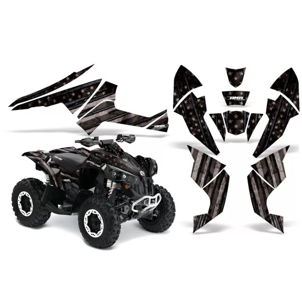 AMR Racing ATV Graphics kit Decal for Can-Am Renegade 500/800/1000