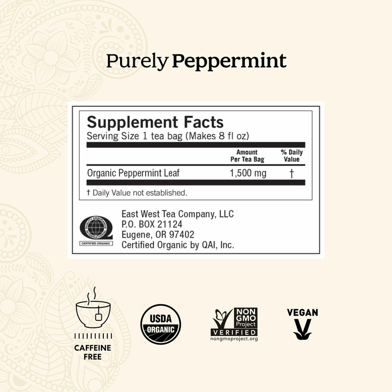 Yogi Tea Purely Peppermint - 16 Bags per Pack (4
