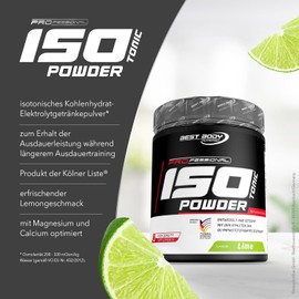 Best Body Nutrition Professional Isotonic Powder, Lime, 600 g