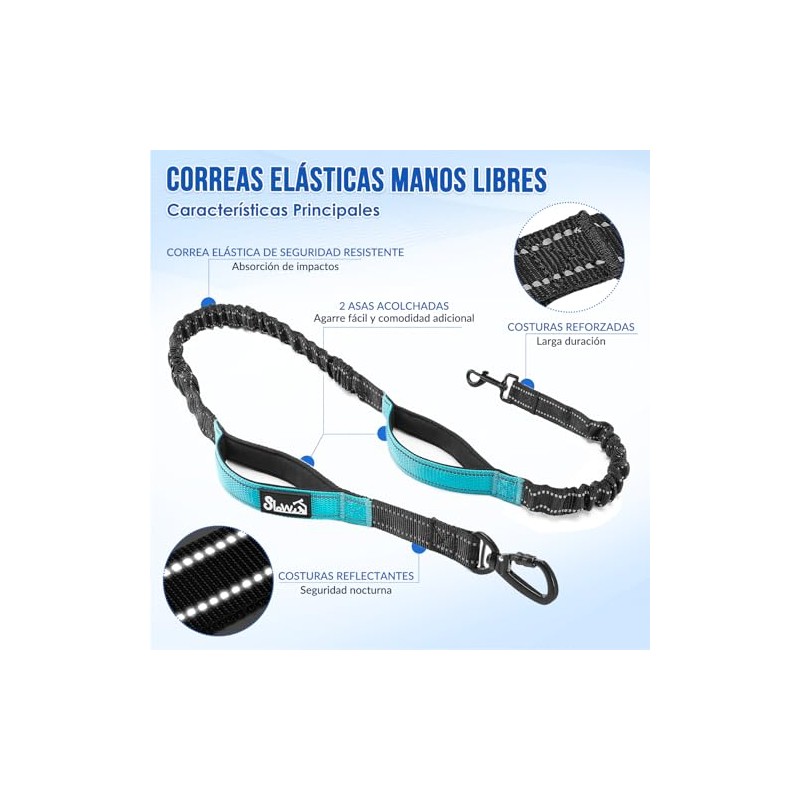 HomeChi Manos Libres Correa de Perro, 2 Correas para Perro