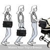 Universal Baby Stroller Organizer with Insulated Cup Holder & Adjustable