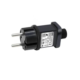 CZJUTAI LED Trafo IP44 Netzteil für Weihnachtsbeleuchtung mit Stecker - EU Stecker (Schraubsockel - Schalt-Modus - EL/FC12V 12W) [G3T2]