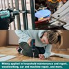 sourcing map 2Pcs 1/4" Hex Shank 12mm Magnetic Hex Socket