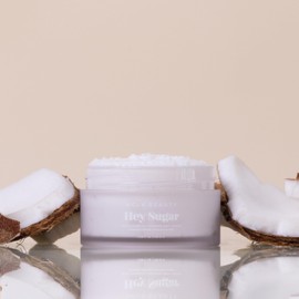 NCLA - Hey, Sugar Body Scrub | Smooth, Exfoliate, Hydrate Skin | Shea, Mango + Cocoa Butters | Vegan, Cruelty-Free, Clean Skincare (Coconut Vanilla; 100g | 3.38 oz)