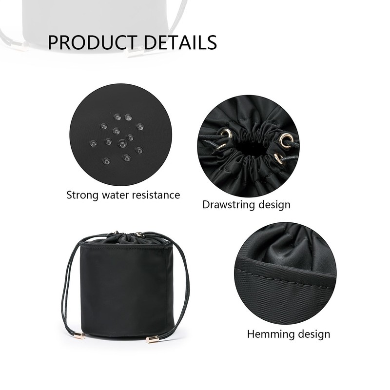 YONBEN Tall Purse Organizer Insert Womens Canvas Round Handbag Organizer