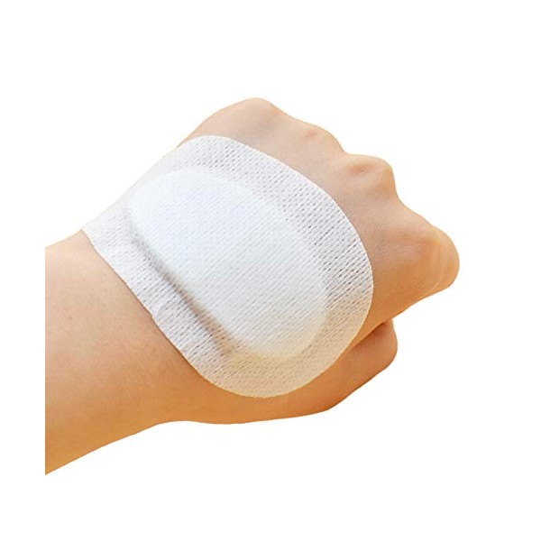 IdealPlast 20pcs Sterile Non-Woven Eye Pads Patches Adhesive Bandages Wound