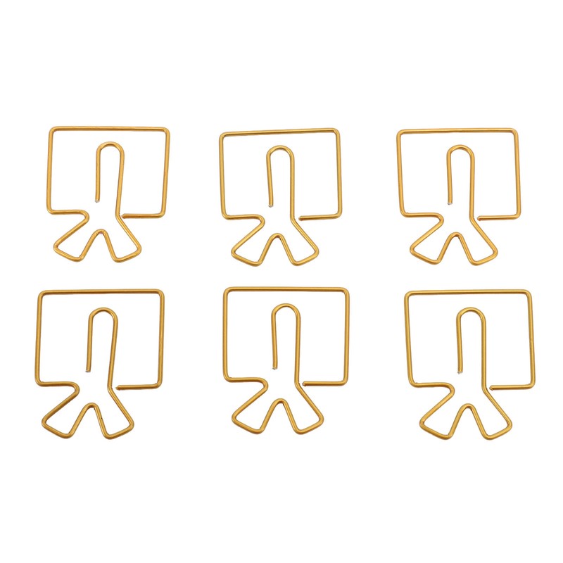 100PCS Funny Cute Paperclips Decorative Metal Small Journaling Paper Clamps