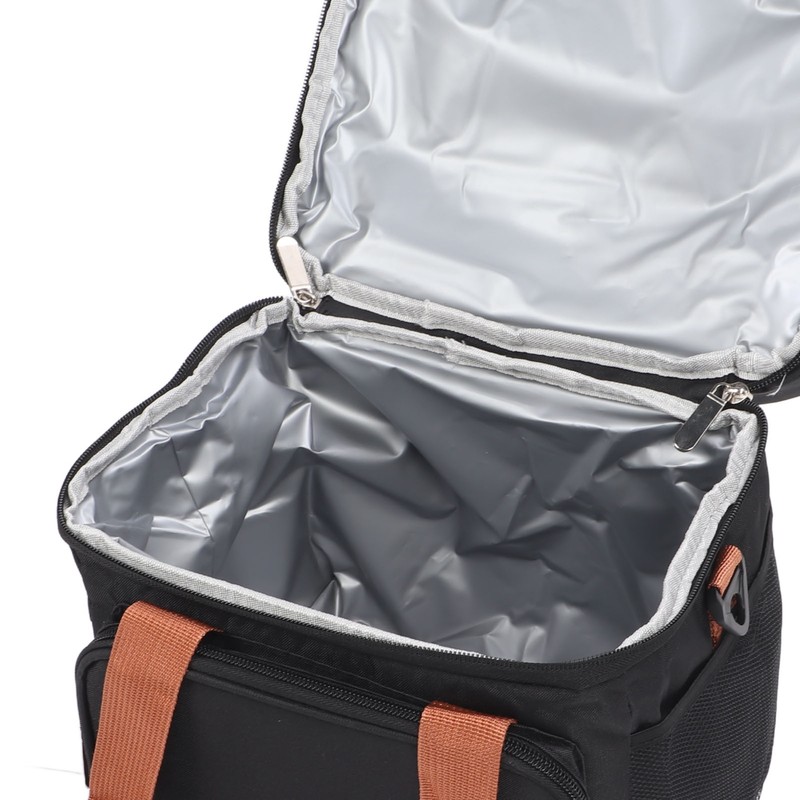 Lunch Bag 2 Deck Messenger Large Capacity Waterproof Leakage Proof