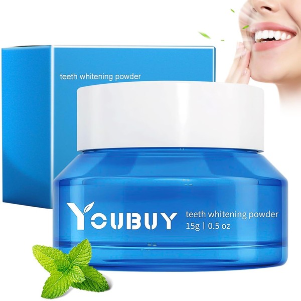 Zahnaufhellungspulver, natürlicher Zahnaufheller mit Sofort-Effekt, Zahnpasta-Pulver zur Entfernung von Flecken